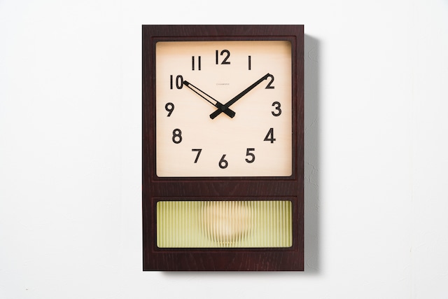 振り子時計 FROSTED PENDULUM CLOCK【DARK BROWN】