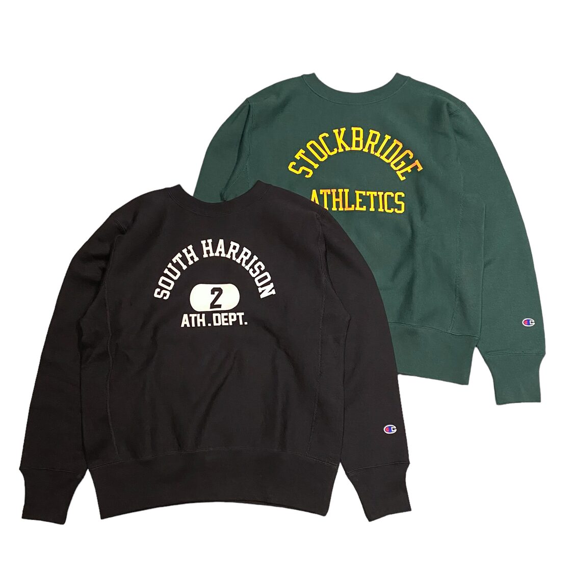 Champion Reverse Weave Crew Neck Sweat Shirt - ボトルグリーン 