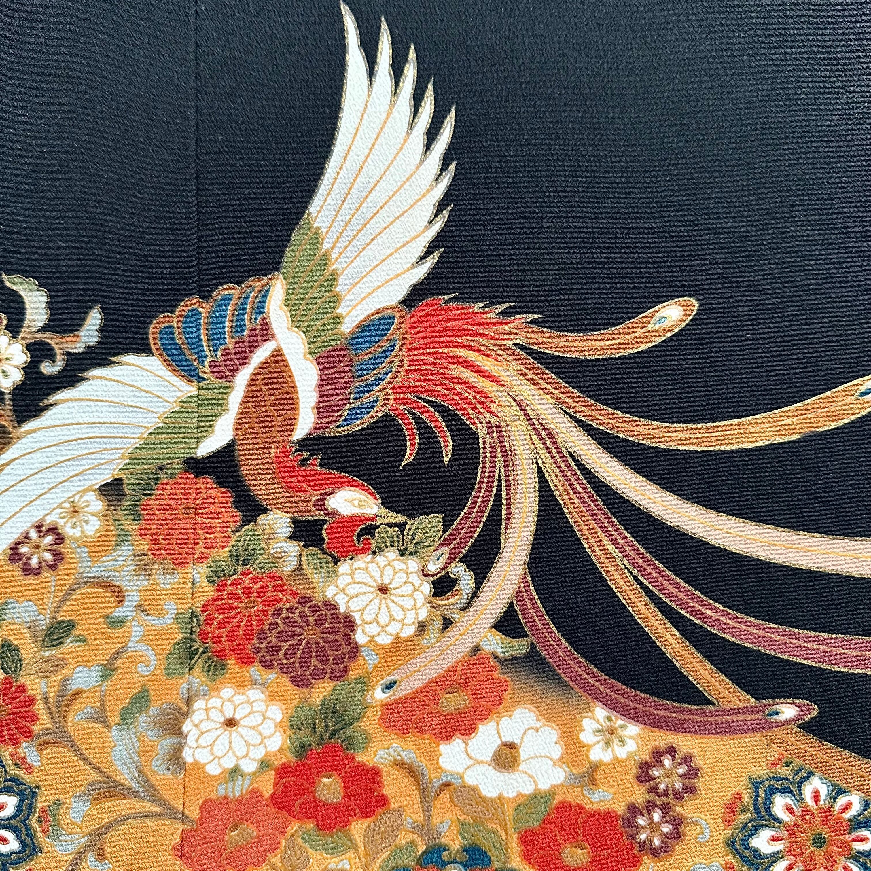 Kimono fabric panel 30×30cm 着物のファブリックパネル とりどりの