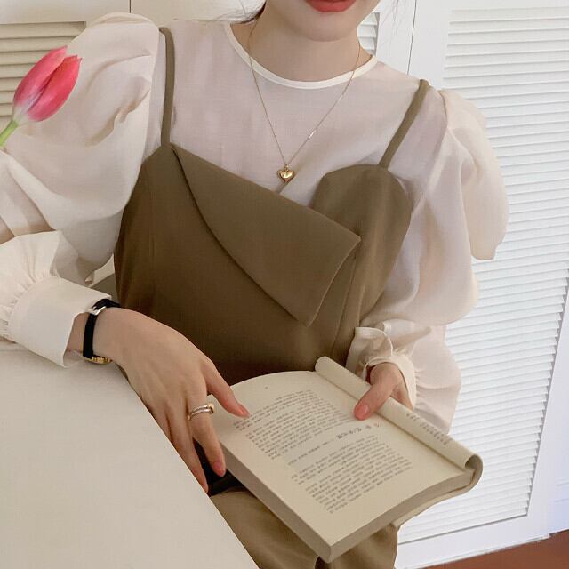 専用です [なさま　ワンピースとブラウスの2点] 5ワンピース2枚ブラウス2枚 好きなパーツを組み合わせて作るブラウスと