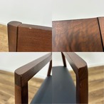 MASTERWAL ALBA ARM CHAIR マスターウォール アルバ アーム チェア ファブリックカバー付き ブラック レザー グレー【中古】【200サイズ】