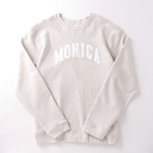 【新品】GROWN IN THE SUN reverse weave crew sweat shirt big size MONICA white MINTENS別注品 Made in USA ／ グローインザサン リバースウィーブ  スウェット トレーナー オートミール  XL ビッグサイズ USA製 SUNSHINE＋CLOUD