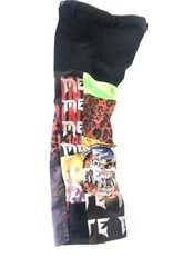 ミリタリー・・ロックT リメイク5ポケットパンツ ROCK T-SHIRTS EMBROIDERY REMAKE PANTS