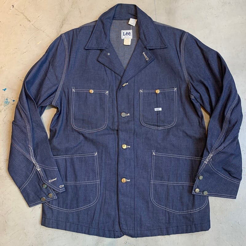 70's 80's Lee リー デニムカバーオール 070-4841 VAT DYE バットダイ 91-J後継 デッドストック NOS  H.D.LEE,INC サイズ40 USA製 ユニオンチケット 希少 ヴィンテージ BA-1342 RM1711H | agito vintage  powered