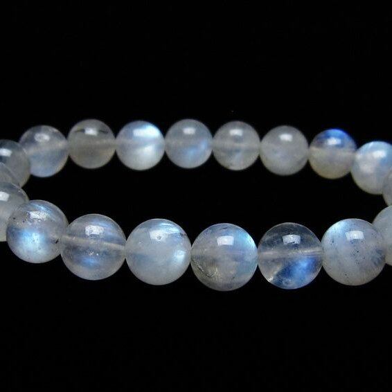 ムーンストーン ブレスレット 10mm 一点物 メール便可 [M便 1/10] 111-44488