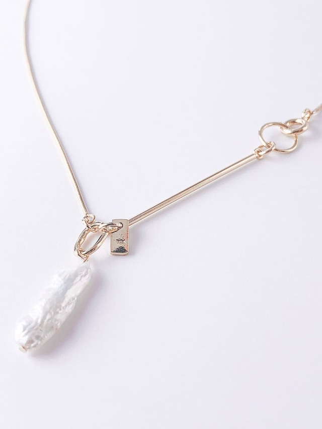 Long pearl neck (silver 925)
