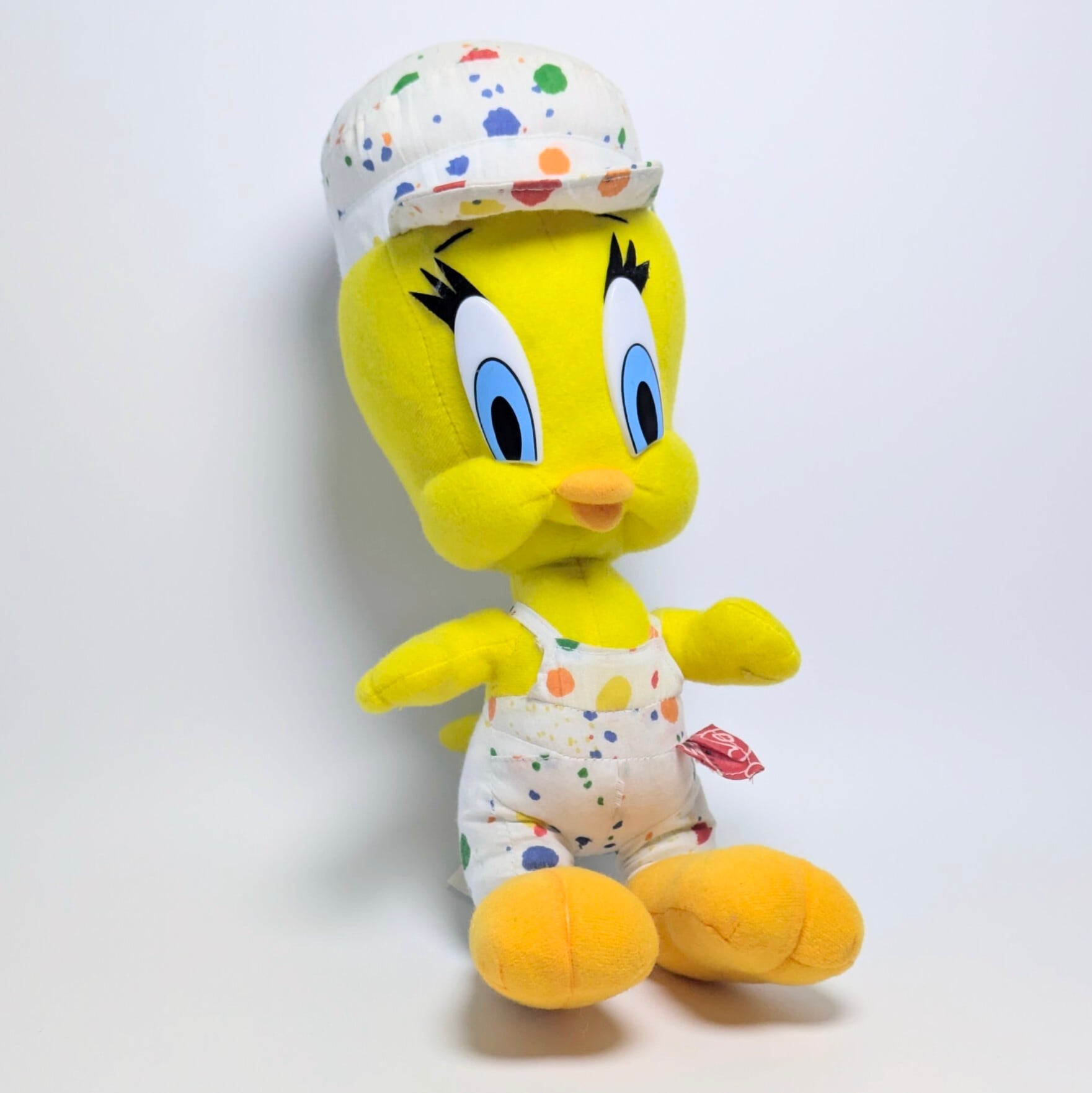 ☆VINTAGE1998☆【 Looney Tunes / ルーニー・テューンズ 】Painter Tweety Bird（ペインター トゥイーティー） プラッシュ / ぬいぐるみ〚アメリカン雑貨 アメトイ〛