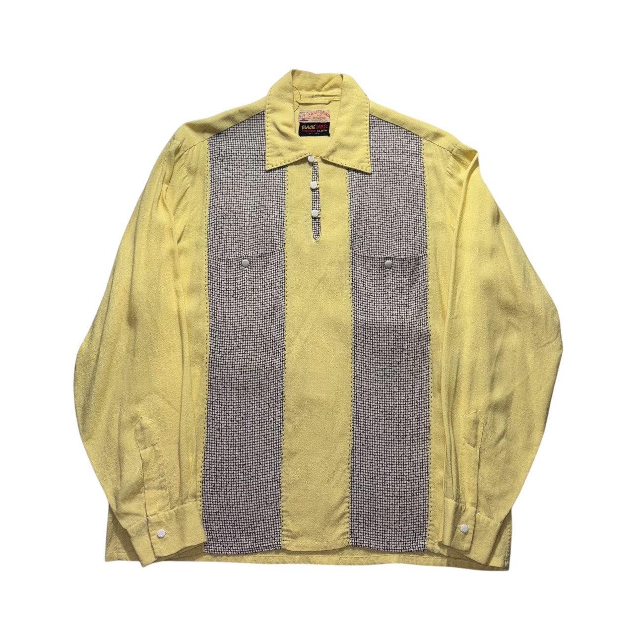 vintage 1950’s front panel pullover rockabilly shirt