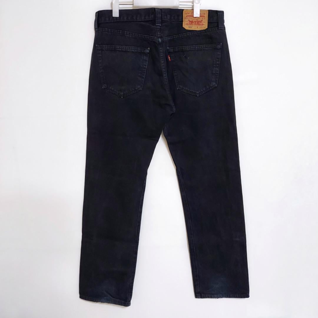 リーバイス501 W34 ブラックデニムパンツ 黒 ボトム 00s 10206 | fuufu
