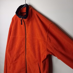 00s　オールド　ギャップ　ジップアップ　フリースジャケット　無地　ポケット　M