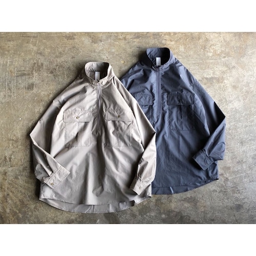 DESCENTE PAUSE(デサントポーズ) Polyester Stand Collar Puulover Shirt