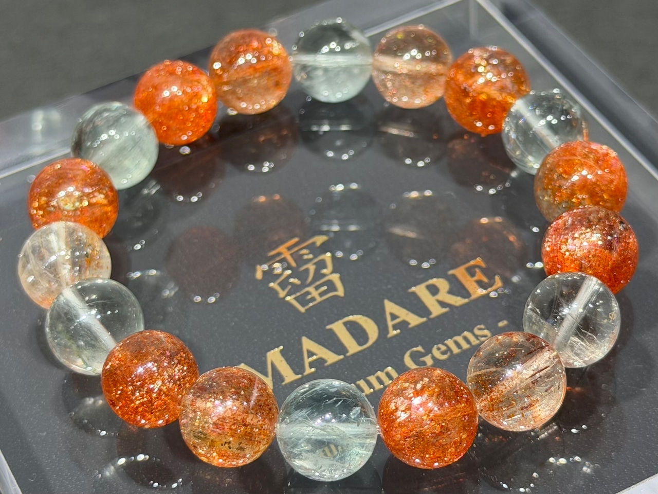 No.856　【SS】アルーシャサンストーンブレスレット