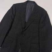 J.PRESS ジェイプレス グレンチェック 段返3B ウール テーラードジャケット 96-86-175/ダークグレー