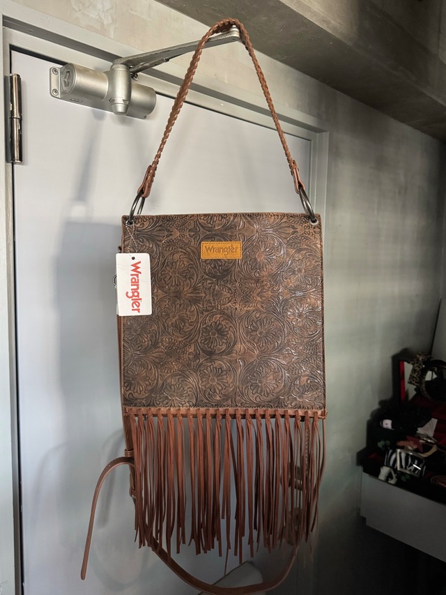 Wrangler flower fringe shoulder bag