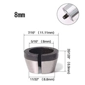 YFFSFDC トリマー用 コレットチャック 1/4インチ 6mm 6.35mm 8mm 3本セット アクセサリ DIY 工具 電動工具 トリマーアクセサリ