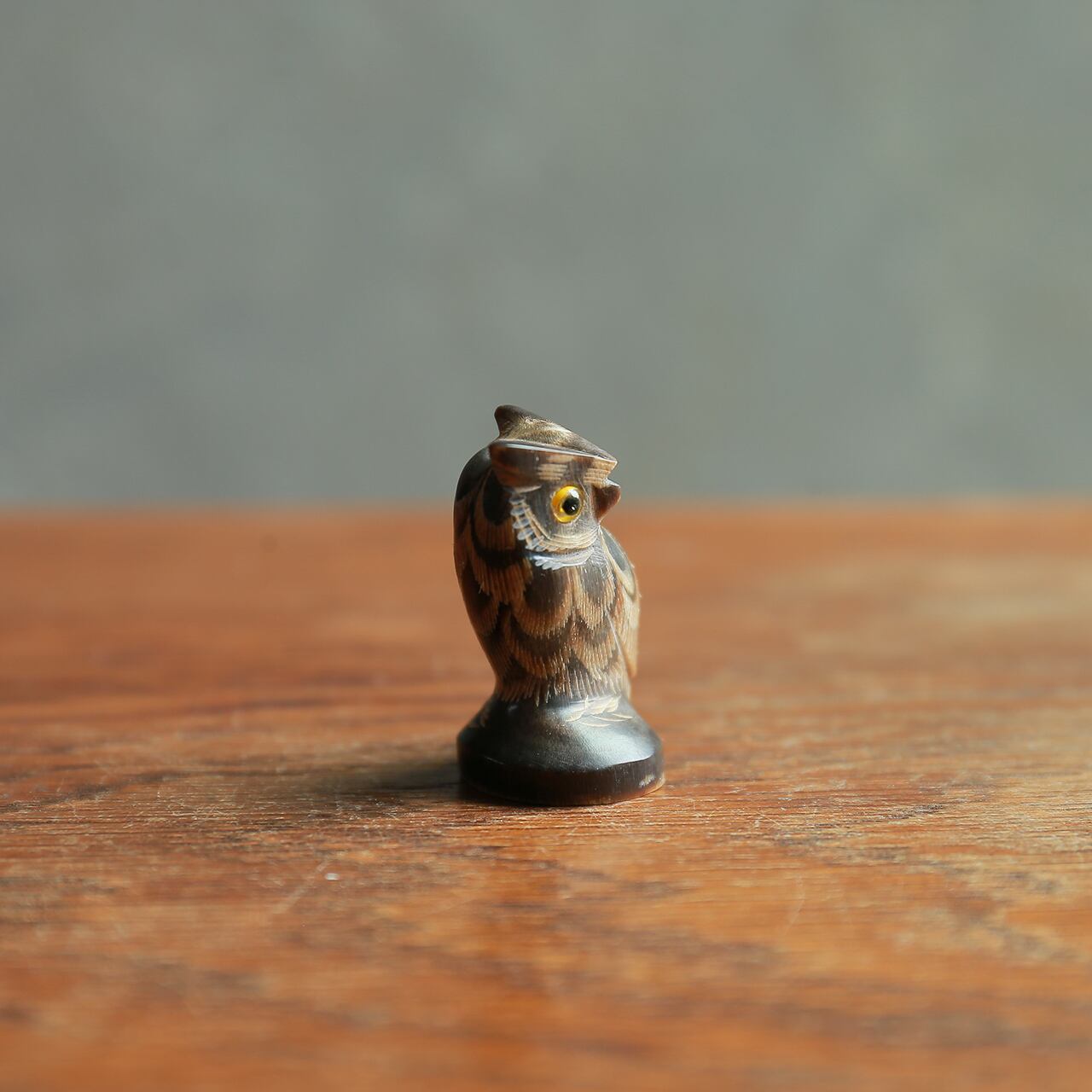 水牛の角で作られたフクロウ 2 | 木と、輝と。| 一点もの ヴィンテージ
