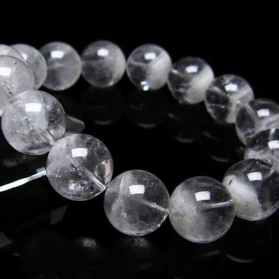 ファーデンクォーツ 水晶 ブレスレット 14mm 一点物 111-22598