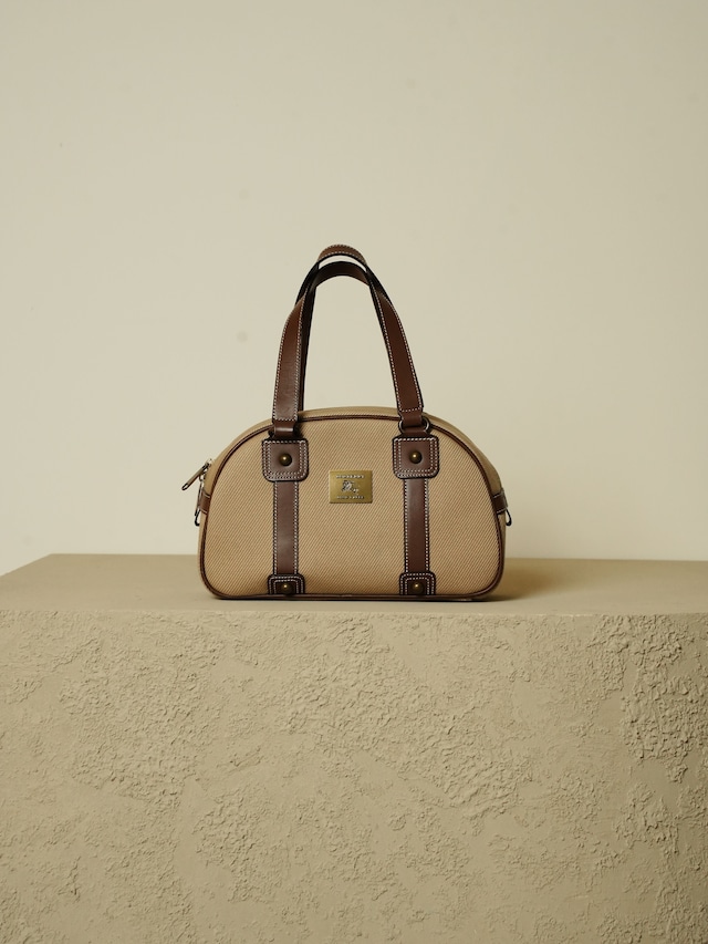 BURBERRY  BLUE LABEL バーバリー・ブルー レーベル キャンバス ボストンバッグ