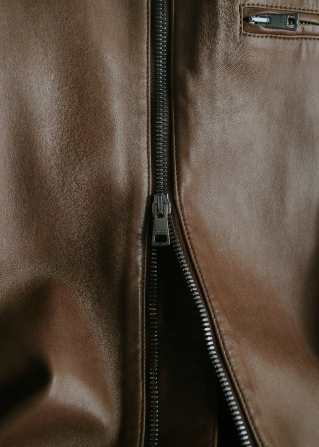00's GUCCI by TOM FORD genuine leather single riders jacket