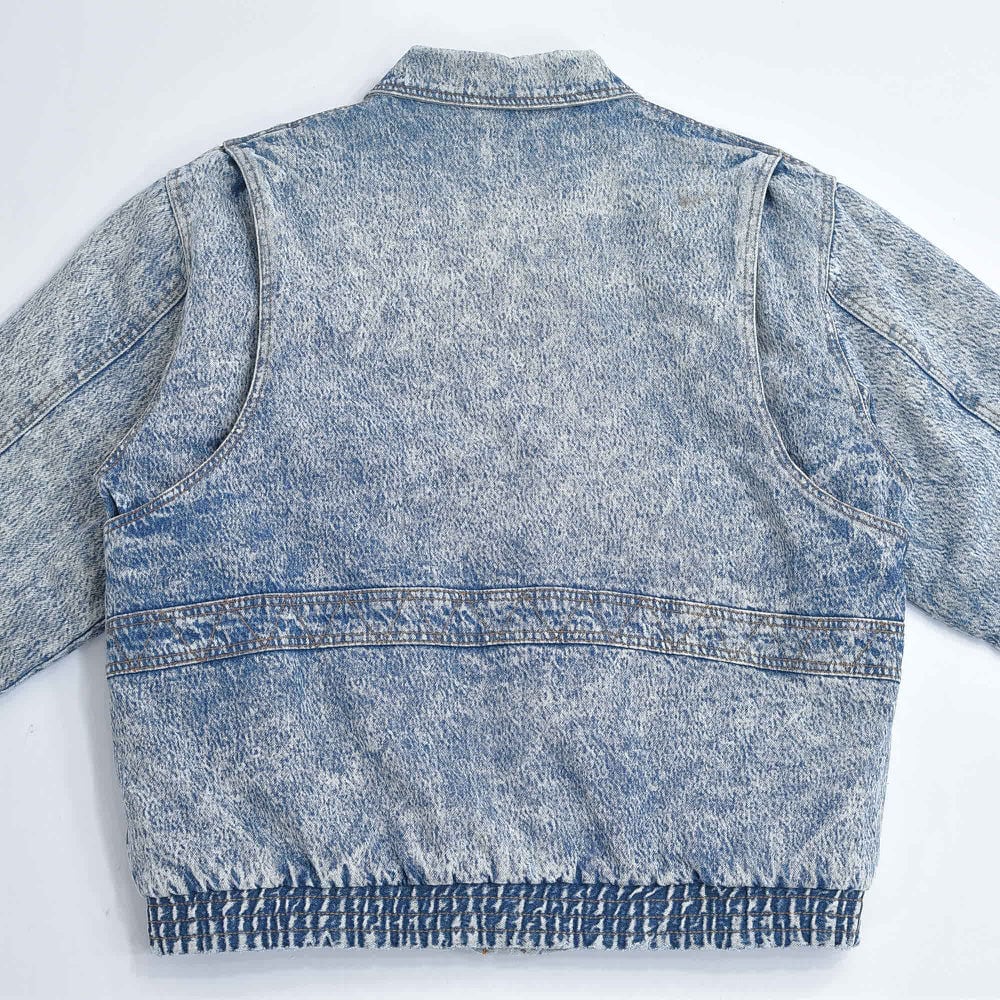 80～90s ROGLINS ログリンズ ケミカルウォッシュ デニムボアジャケット