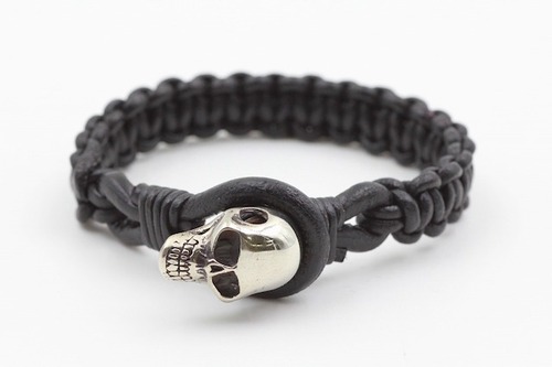 MR.TANGO 　Leather  Bracelet  SKULL 〜Black〜