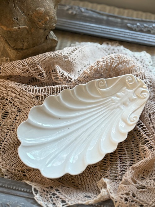 フランスアンティーク  シェル型 ラヴィエ テーブルウェア お皿 小物置き インテリア 撮影小物
