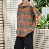 clown jacquard weave design shirt