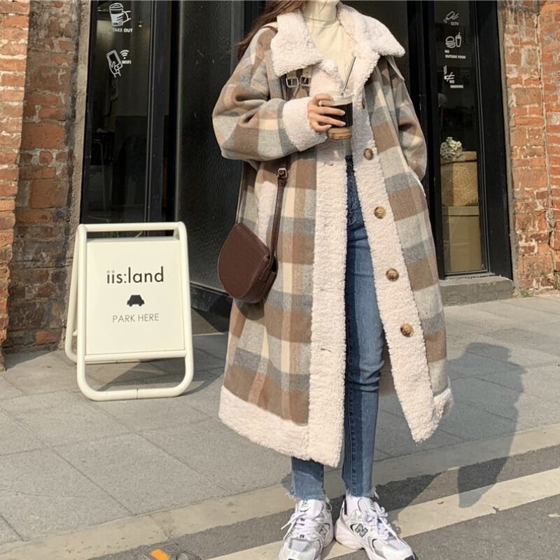 ルーズスタンダードウールベルベットジャケット コート オータムウィンター コットン レトロ 秋物 冬物 ステッチ 萌量不足85761393590