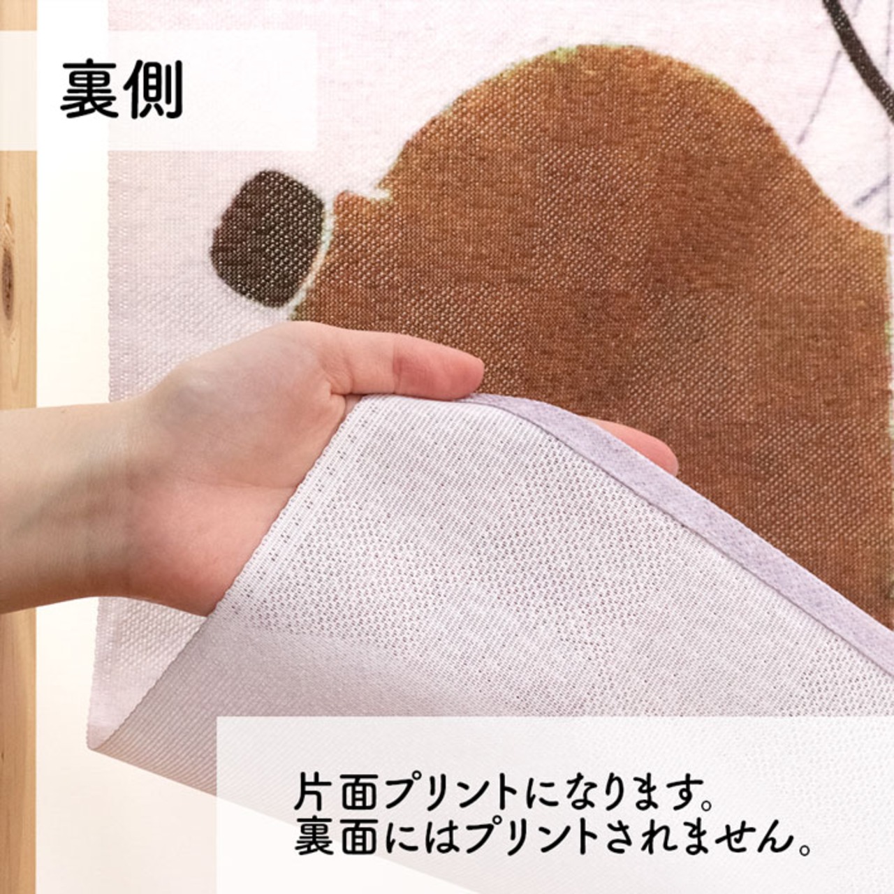 【受注生産】のれん ソメプリ 瓢箪と猫又 85×90cm 44791