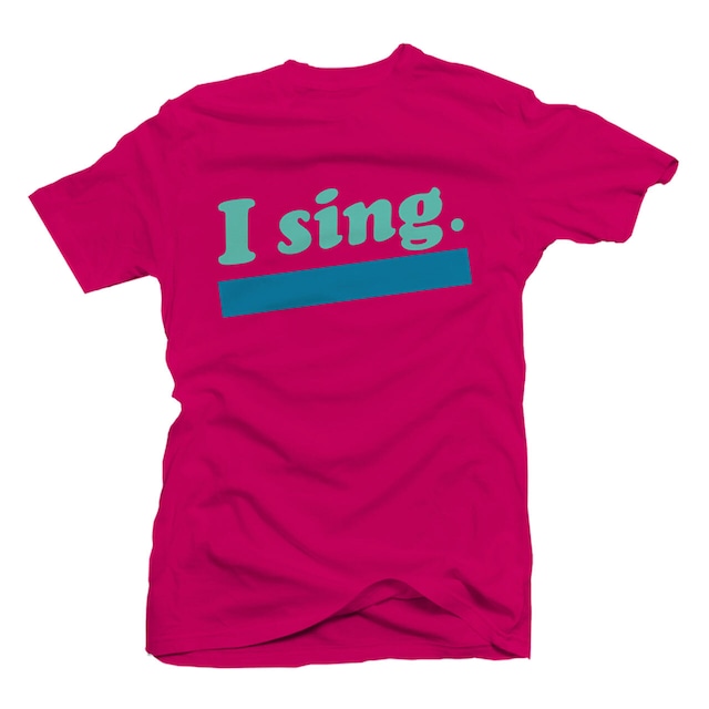 Tshirt 「I sing.」pink