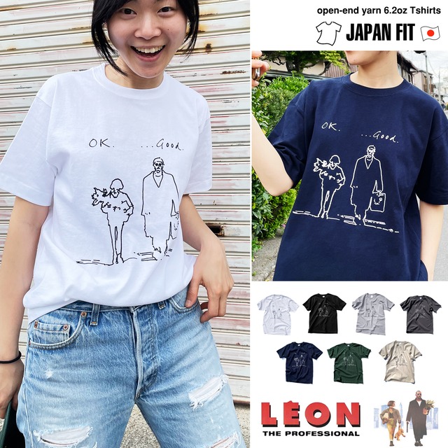 LEON 「ok good...」レオンとマチルダ 映画Tシャツ / leon-sstee-okgood / 1116-leon-okgood