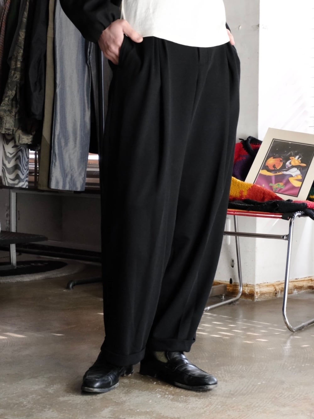 SOSHIOTSUKI】 DRAPED PLACKET POLO SHIRT | THE OUR