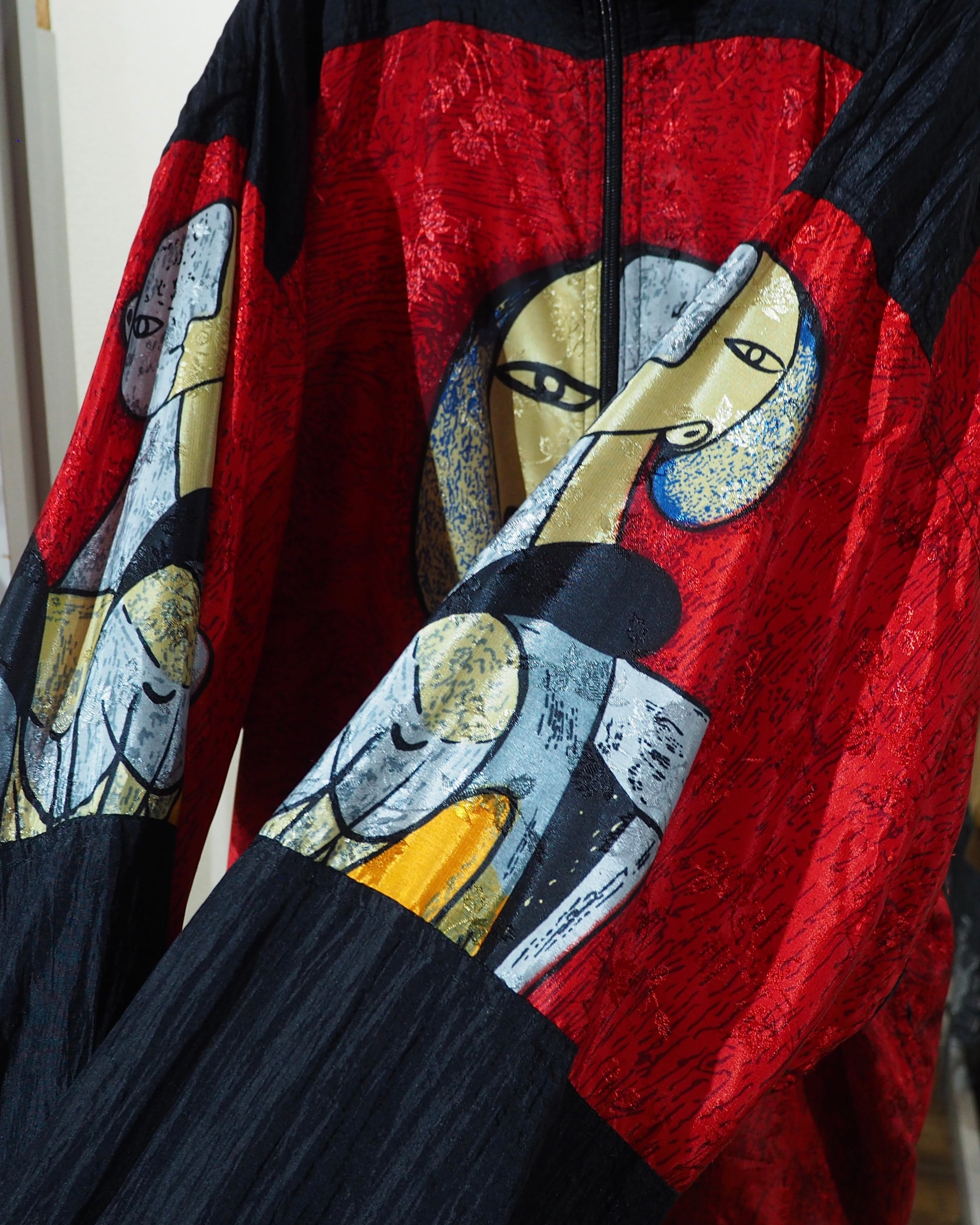 " Pablo Picasso " Cubism Art Pattern Design Vintage Loose Blouson