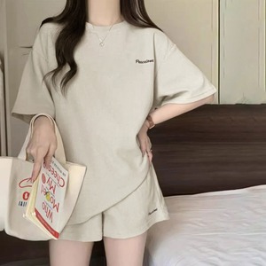 ルームウェア セットアップ Tシャツ ショートパンツ 上下セット レディース 春夏 韓国 おしゃれ きれいめ 大人 シンプル カジュアル リラックス ゆったり 部屋着 大人可愛い 大人女子