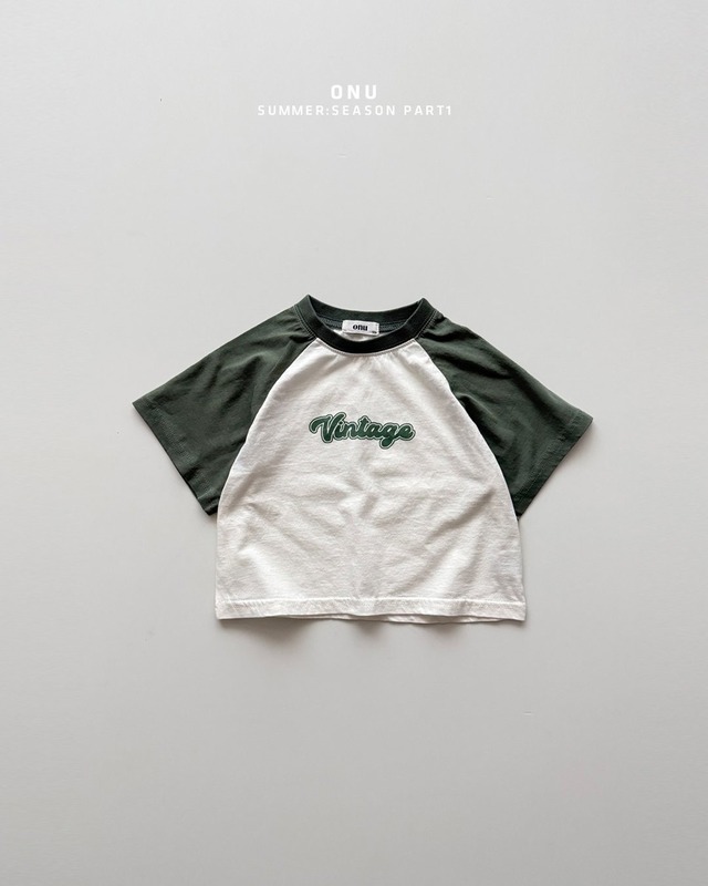 《予約》送料無料 【ONU】vintage shortsleeve T-shirt