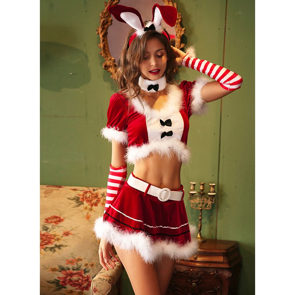 Miao】♡コスプレ♡ レッド バニーガール クリスマス Miao】♡コスプレ♡ レッド バニーガール クリスマス