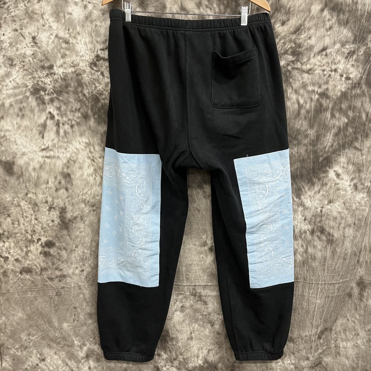 38センチワタリSUPREME シュプリーム 22SS×THE NORTH FACE Bandana Sweatpant ザノースフェイス バンダナ スウェットパンツ ブラック/ブルー NB02210I