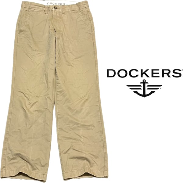ゴールデンサイズ USA規格 90s 〜 DOCKERS チノパン 33×29 1点物◇USA製リーバイス系Dockersドッカーズ2タックチノパン古着