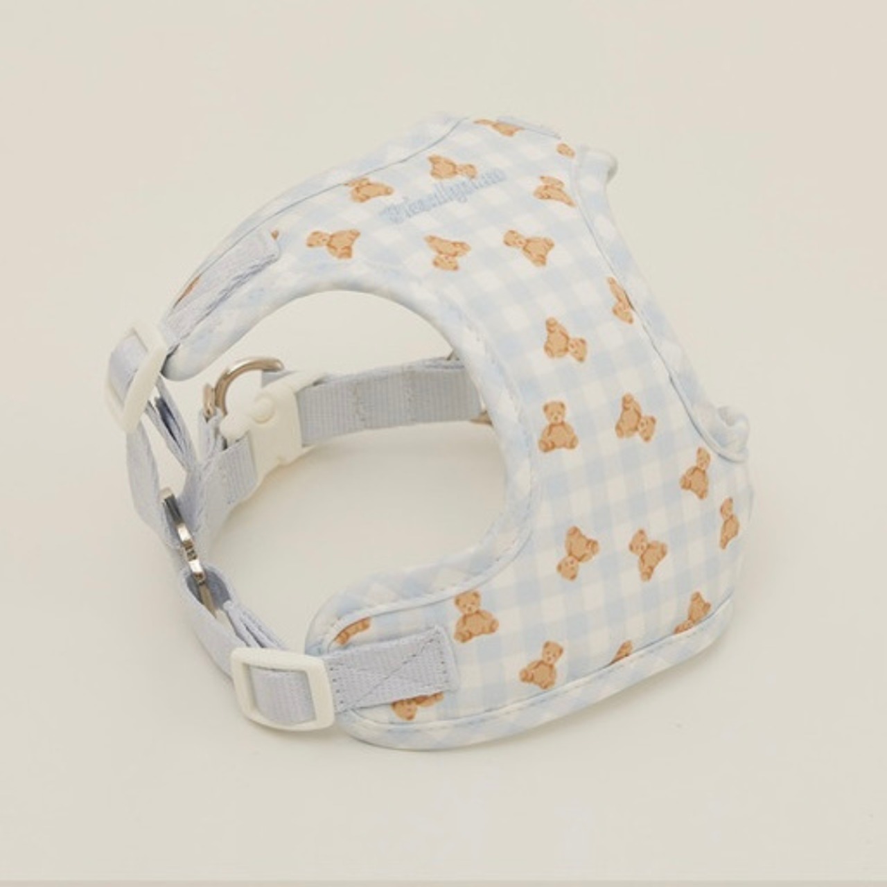 【予約】[ thesallyslaw ] Bailey cushioning harness｜Powder Blue Check - 2