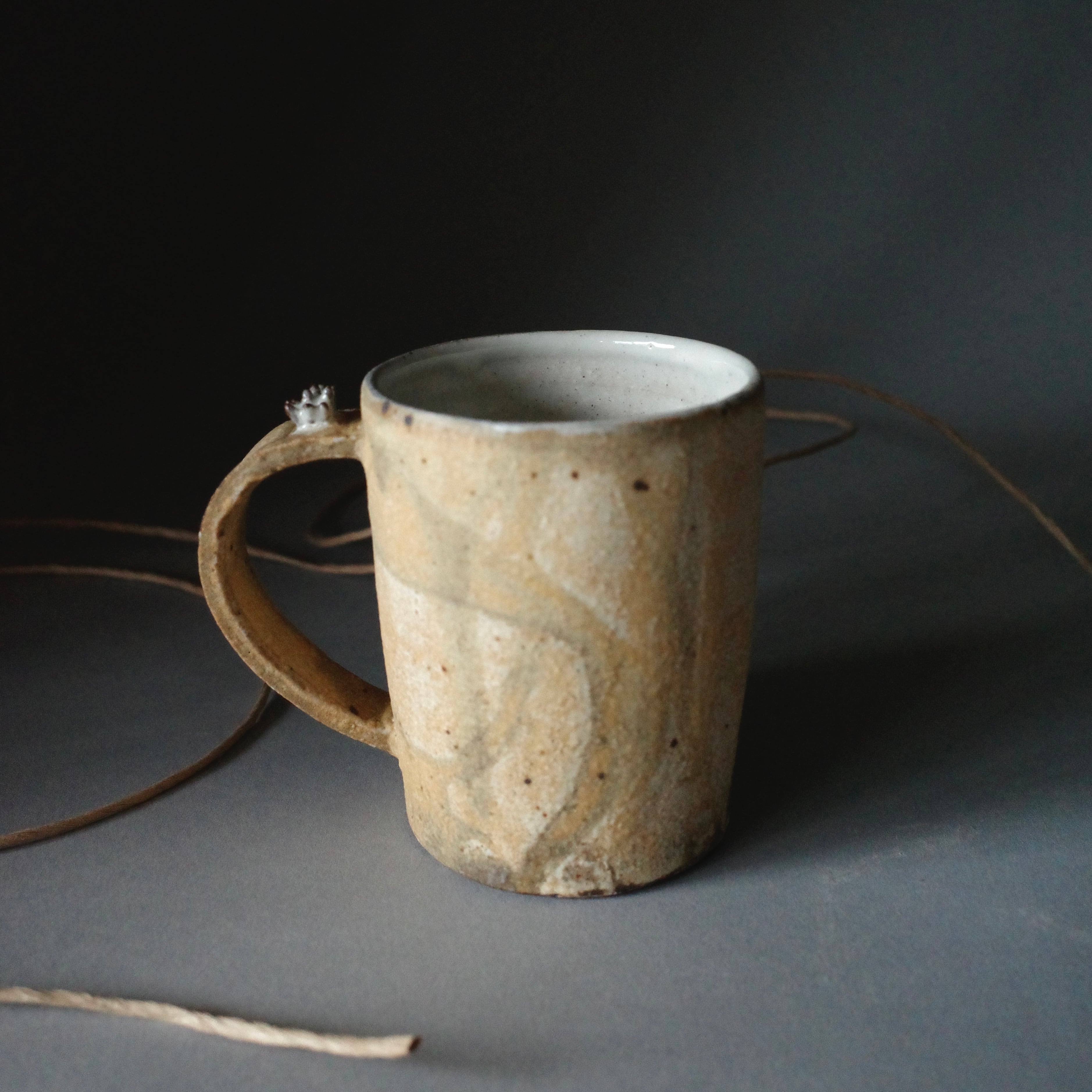 56. マグカップ 草 トゲトゲ | ceramic artist Tamako Ito 伊藤珠子の店