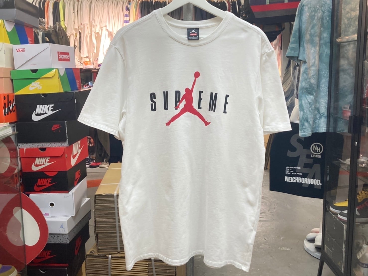 Supreme 15AW × NIKE JORDAN JUMPMAN TEE WHITE LARGE 0922 | BRAND 