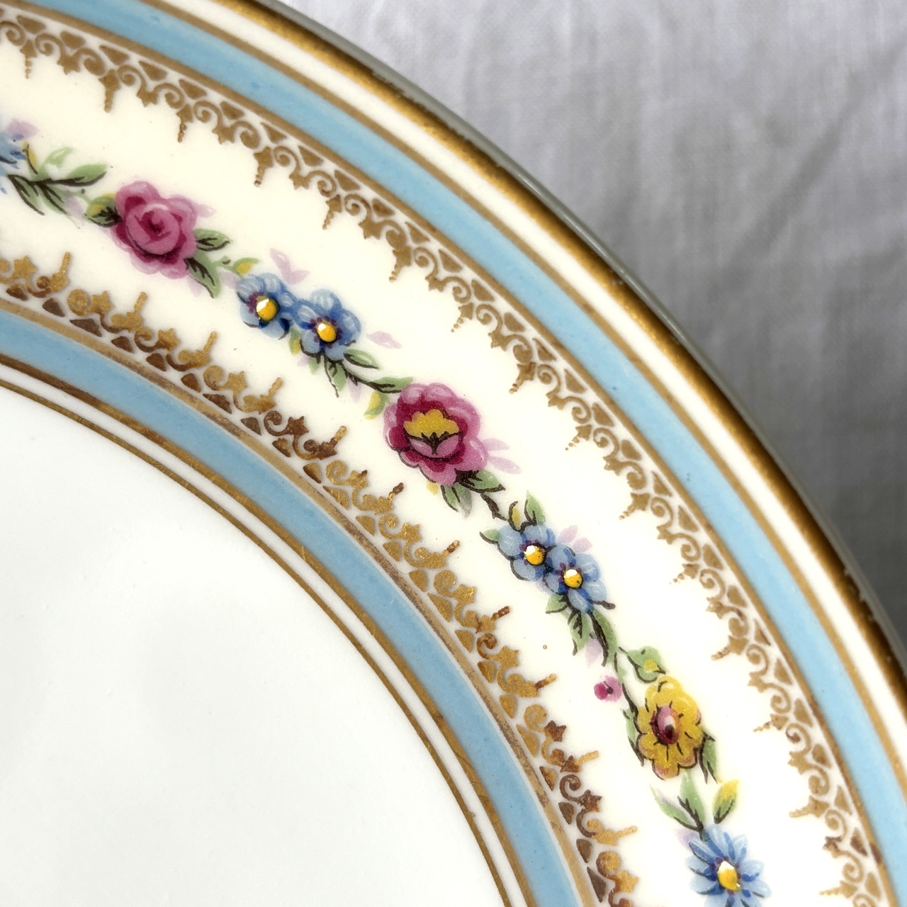 リモージュ Charles Ahremfeldt 小花ブーケのコンポティエ Limoges　コンポート 15TWf12