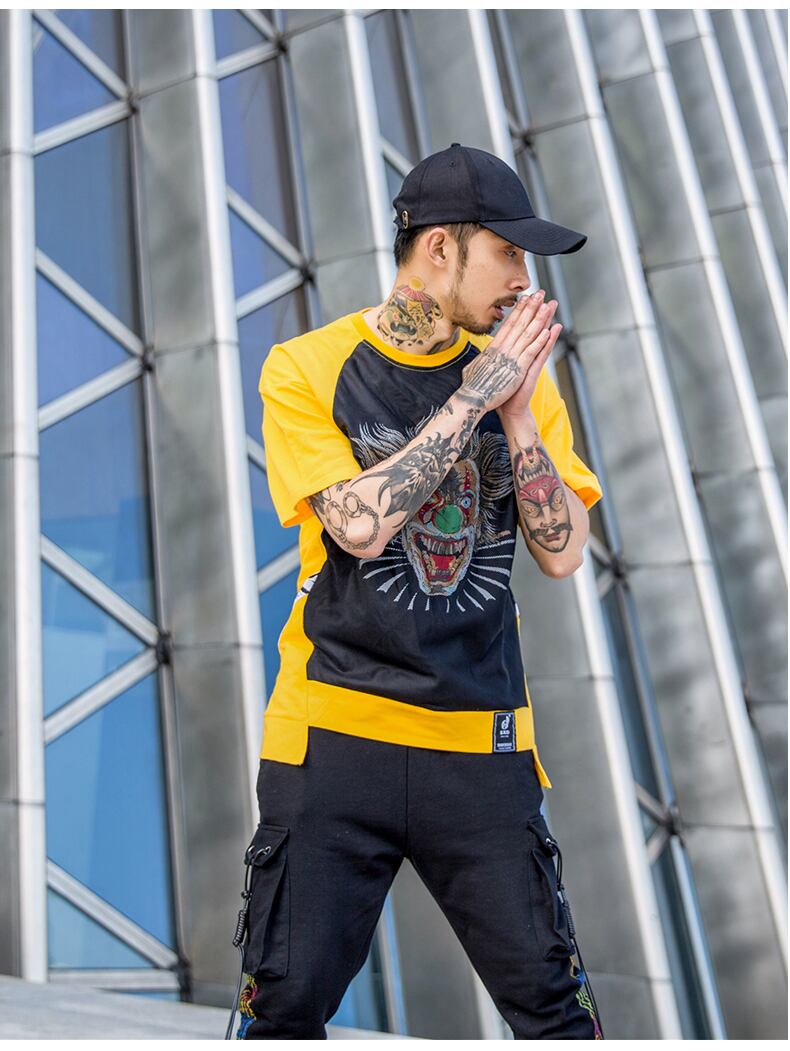 全2色 Tシャツ カットソー プリント カジュアル ストリート 