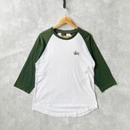 STUSSY】ステューシー ラグラン ロンT 七分丈 | オンライン古着屋STRIX