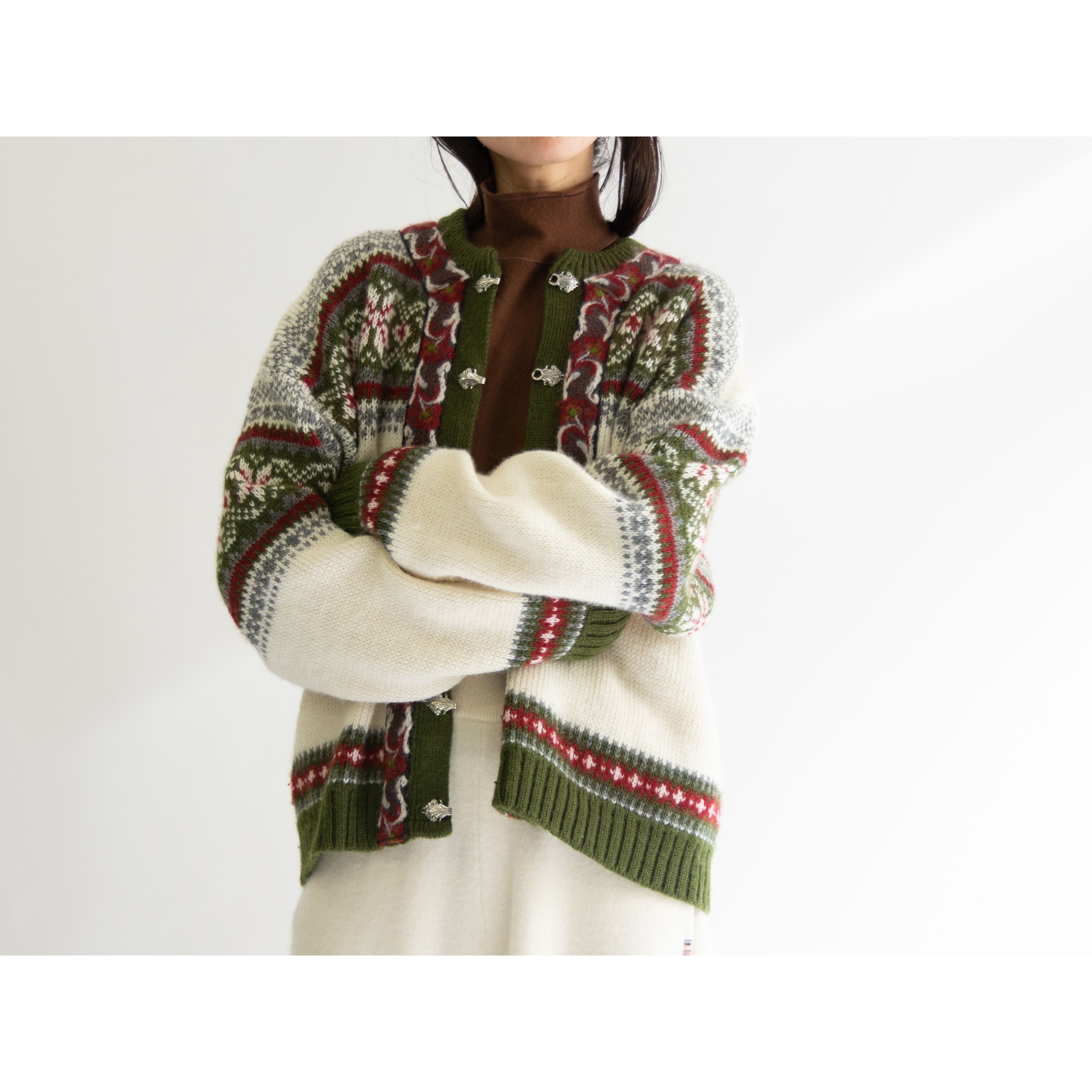 Nordstrikk】Made in Norway 100% Wool Nordic Cardigan（ノードスト