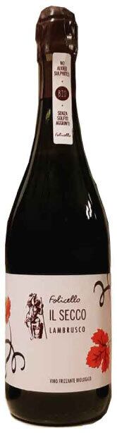 フォリチェロ ランブルスコ・セッコ フリザンテ センツァ・ソルフィティ　NV　フォリチェロ　Folicello Lambrusco Secco Frizzante Senza Solfiti　NV　Folicello