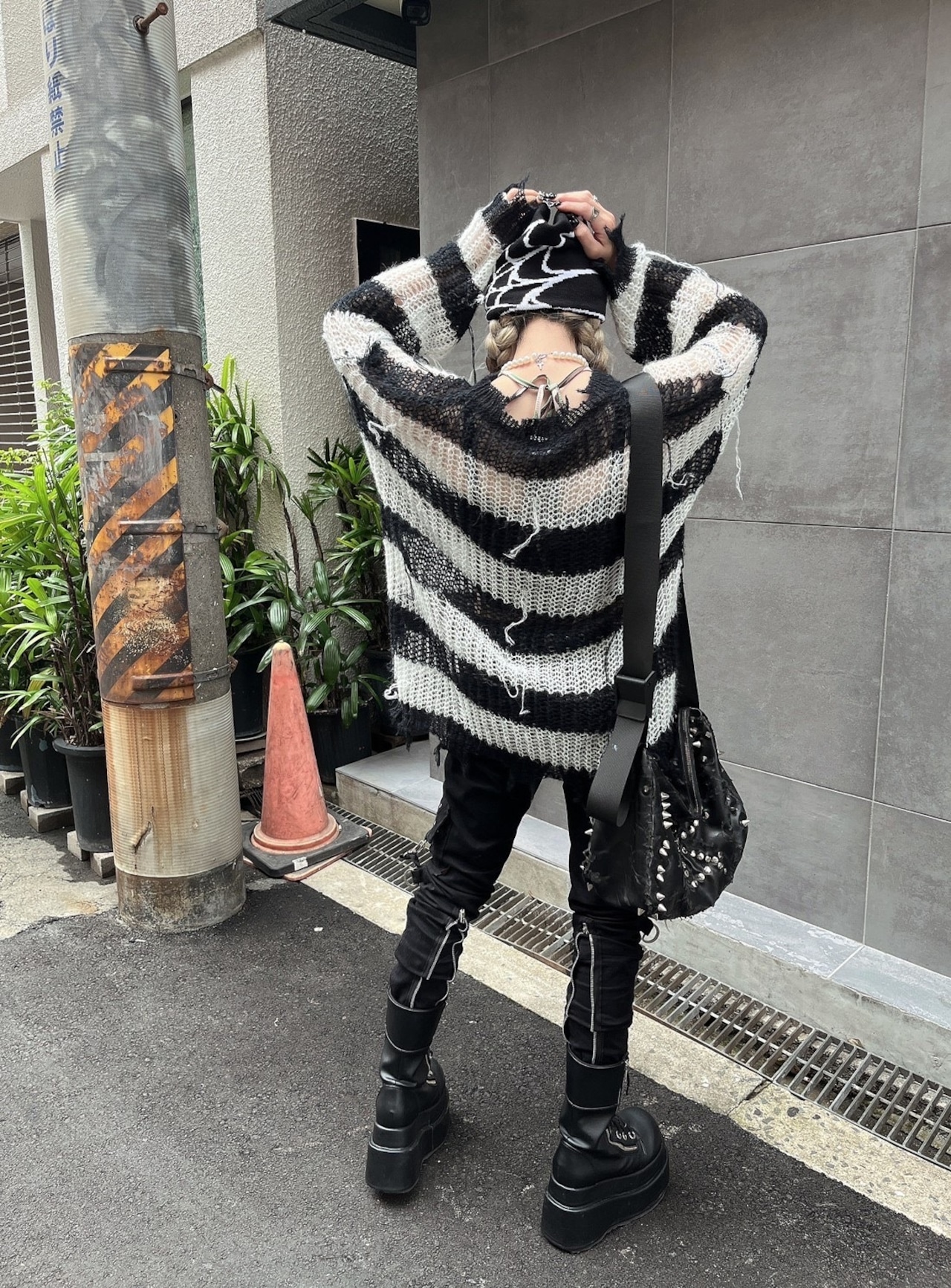 【PLANET STUDIO】damage string knit