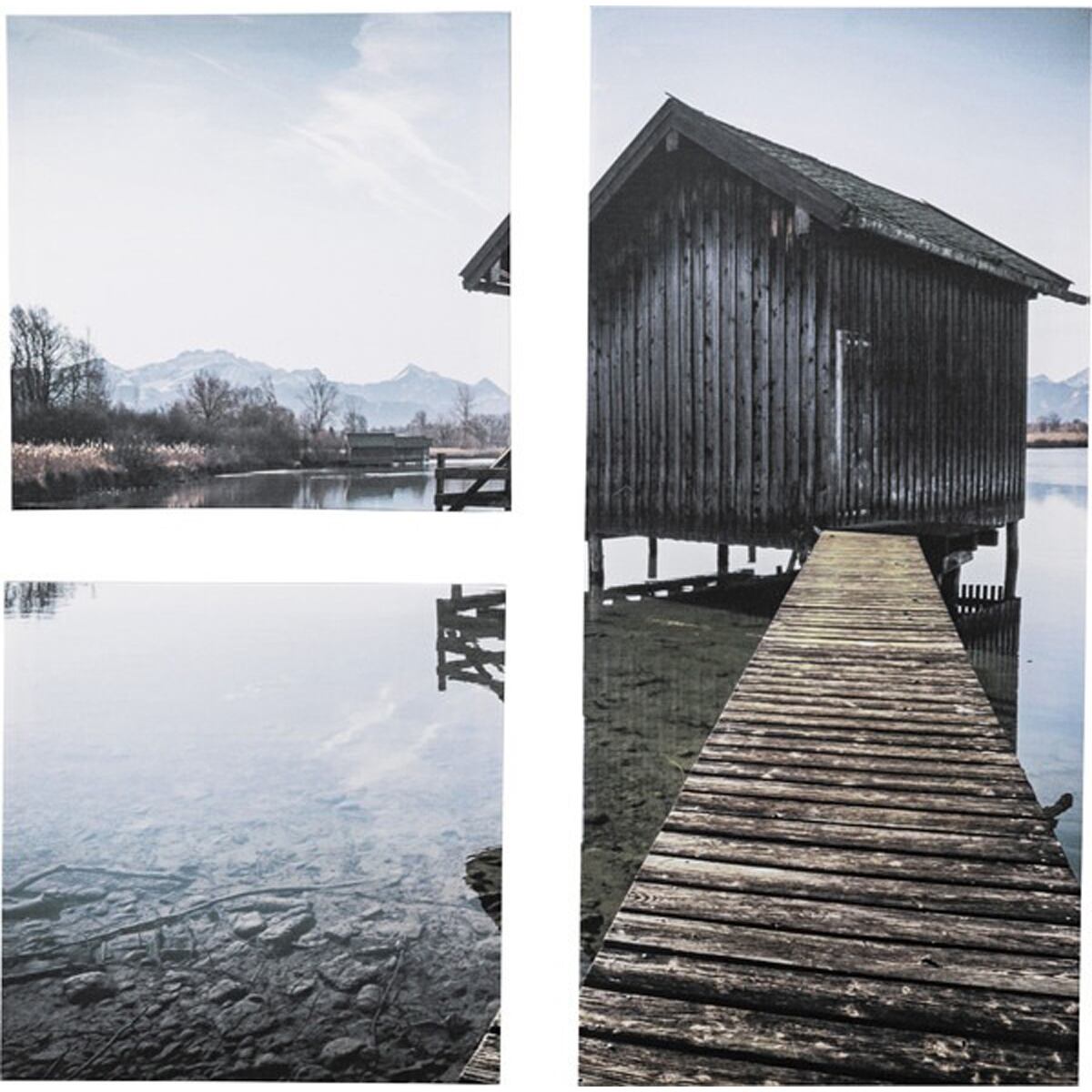 アートパネル ART-126B 水辺 風景 3枚組 アートキャンバス ショップ 店舗 おしゃれ インテリア