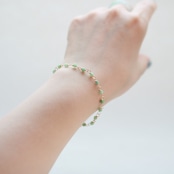翡翠眼鏡留めブレスレット 緑 jade jadeite A貨翡翠  jd_br1000_g