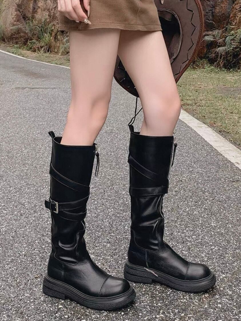 ベルト付きロングブーツ org.jpg